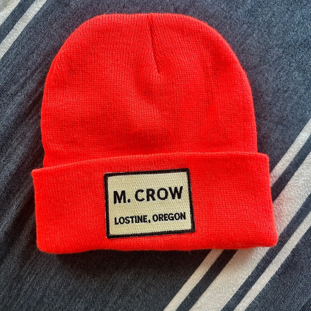 M.CROW Bright Red Beanie Unisex